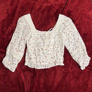 American Eagle Floral Blouse | Size: XS